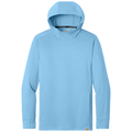 Fresh Water Blue front - Carhartt Force Sun Defender Long Sleeve Hooded T-Shirt