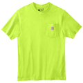 Brite Lime front - Carhartt Workwear Pocket Short Sleeve T-Shirt