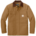Carhartt Brown front - Carhartt Tall Duck Traditional Coat