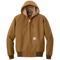 Carhartt Brown front - Carhartt Tall Thermal-Lined Duck Active Jac