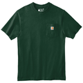 Hunter Green front - Carhartt Tall Workwear Pocket Short Sleeve T-Shirt