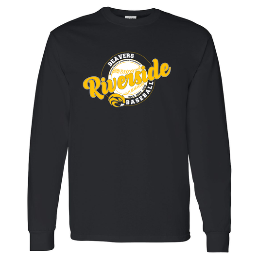 Riverside Baseball 100% Cotton Long Sleeve T-Shirt