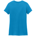 Bright Turquoise back - District Women's Perfect WeightTee