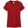 Classic Red front - District Women's Perfect WeightTee