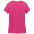 Dark Fuchsia back - District Women's Perfect WeightTee