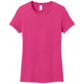 Dark Fuchsia front - District Women's Perfect WeightTee