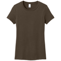 Espresso front - District Women's Perfect WeightTee