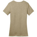 Heathered Latte back - District Women's Perfect WeightTee