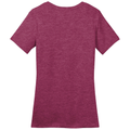 Heathered Loganberry back - District Women's Perfect WeightTee