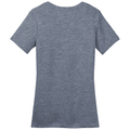 Heathered Navy back - District Women's Perfect WeightTee