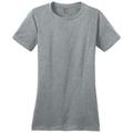 Heathered Steel front - District Women's Perfect WeightTee