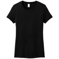 Jet Black front - District Women's Perfect WeightTee