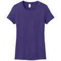 Purple front - District Women's Perfect WeightTee