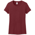 Sangria front - District Women's Perfect WeightTee