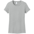 Silver front - District Women's Perfect WeightTee