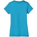 Bright Turquoise back - District Women's Perfect Weight V-Neck Tee