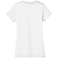 Bright White back - District Women's Perfect Weight V-Neck Tee
