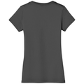 Charcoal back - District Women's Perfect Weight V-Neck Tee