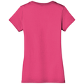 Dark Fuchsia back - District Women's Perfect Weight V-Neck Tee