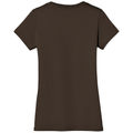 Espresso back - District Women's Perfect Weight V-Neck Tee