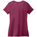 Heathered Loganberry back - District Women's Perfect Weight V-Neck Tee