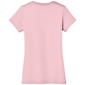 Light Pink back - District Women's Perfect Weight V-Neck Tee