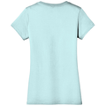 Seaglass Blue back - District Women's Perfect Weight V-Neck Tee