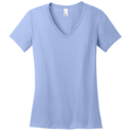 Soft Lilac front - District Women's Perfect Weight V-Neck Tee