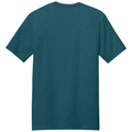 Caribbean Blue Heather back - District Perfect Weight Tee