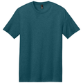 Caribbean Blue Heather front - District Perfect Weight Tee