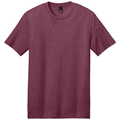 Heathered Loganberry front - District Perfect Weight Tee