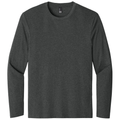 Heathered Charcoal back - District Perfect Weight Long Sleeve Tee