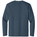 Heathered Navy front - District Perfect Weight Long Sleeve Tee