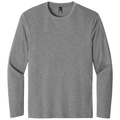 Heathered Steel back - District Perfect Weight Long Sleeve Tee
