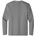 Heathered Steel front - District Perfect Weight Long Sleeve Tee