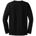 Jet Black back - District Perfect Weight Long Sleeve Tee