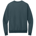 Deep Steel Blue back - District Perfect Weight Fleece Crew