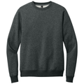 Heathered Charcoal front - District Perfect Weight Fleece Crew