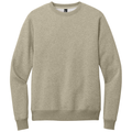 Heathered Latte front - District Perfect Weight Fleece Crew