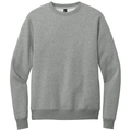 Heathered Steel front - District Perfect Weight Fleece Crew