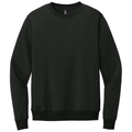 Jet Black front - District Perfect Weight Fleece Crew
