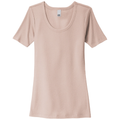 Smokey Iris front - District Women's V.I.T.Rib Scoop Neck Tee