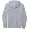Light Heather Grey back - District V.I.T.Fleece Hoodie