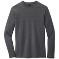 Heathered Charcoal front - District Very Important Tee Long Sleeve