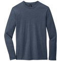 Heathered Navy front - District Very Important Tee Long Sleeve
