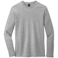 Light Heather Grey front - District Very Important Tee Long Sleeve