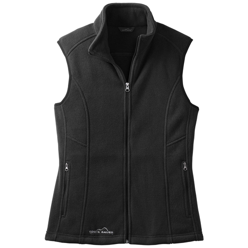 Black front - Eddie Bauer Women's Fleece Vest