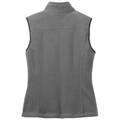 Grey Steel back - Eddie Bauer Women's Fleece Vest