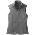 Grey Steel front - Eddie Bauer Women's Fleece Vest