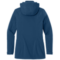 Admiral Blue back - Eddie Bauer Women's Hooded Soft Shell Parka
